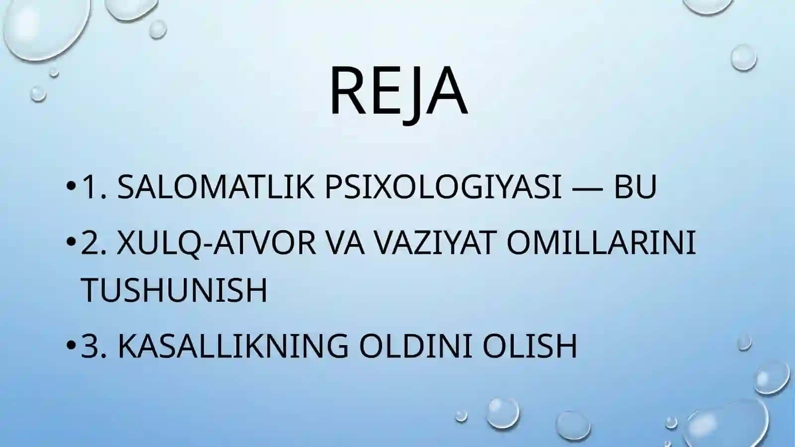 Toshkent Tibbiyot Akademiyasi Termiz Filiali Pediatriya Fakulteti Pediatriya Yo’nalishi 205-B Guruh Talabasi Himmatov Achinoraning Psixologiya Fanidan Tayyorlagan Mustaqilishi 3