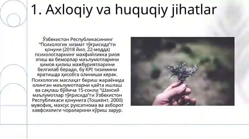 Psixologning KPI tizimini ishlab chiqish 3