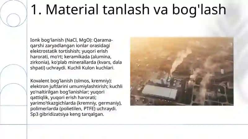 Qattiq jismlarda kimyoviy bog'lanishlar 3