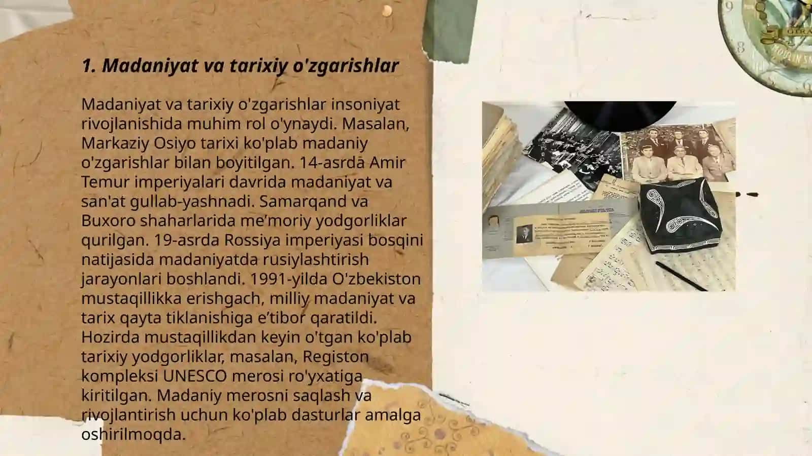 Madaniyat va uning insoniyat taraqqiyotidagi òrni 3