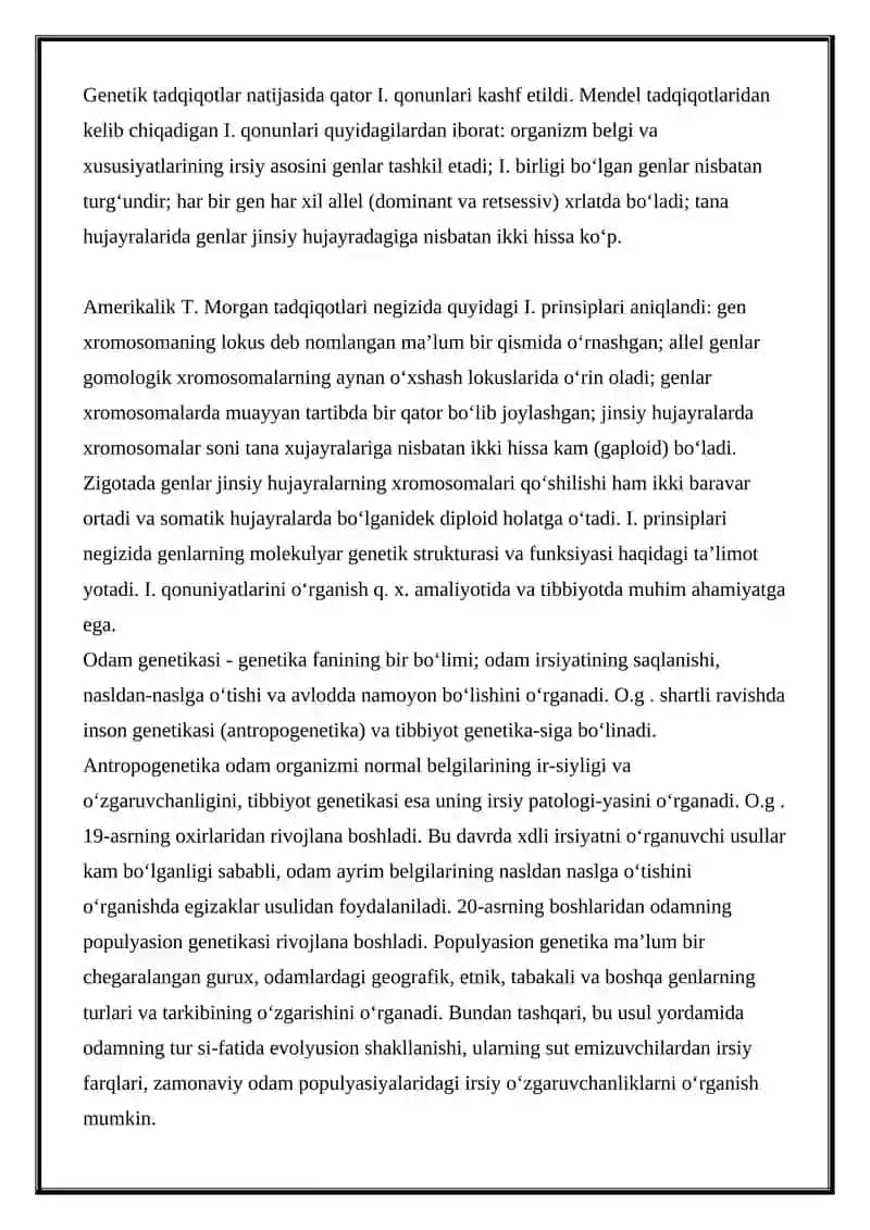 Tibbiy genetika fanni 3