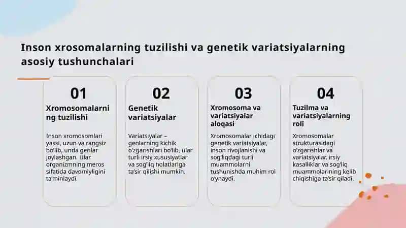 Inson xrosoma genom va gen kasalliklari 3