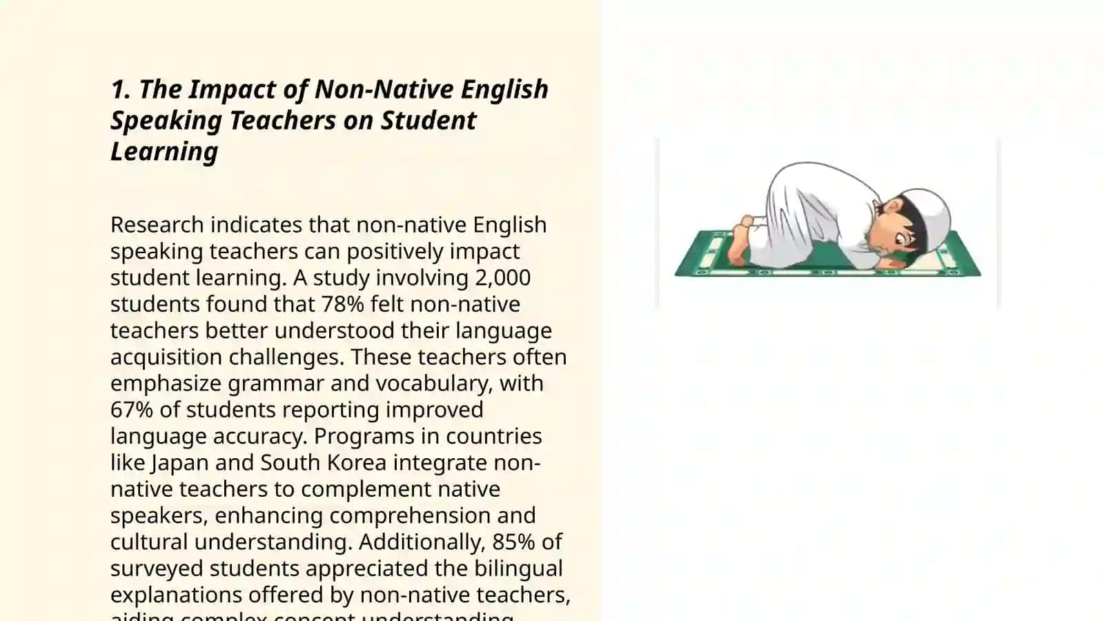 When the teacher is not a native speaker 3
