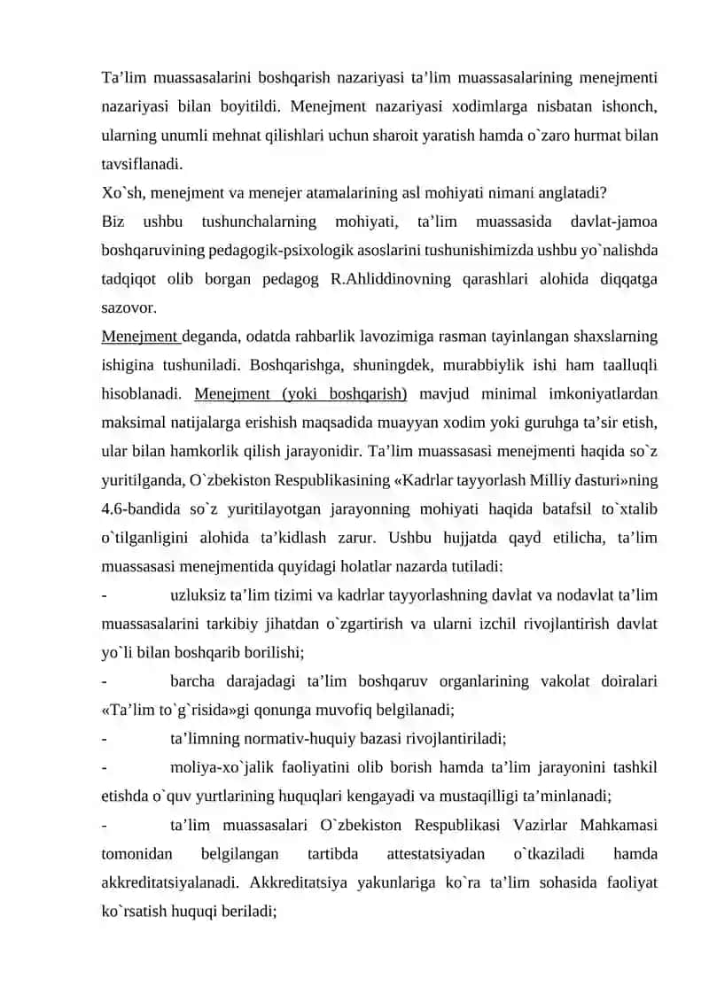 Ta’lim muasasasasi menejmenti 3