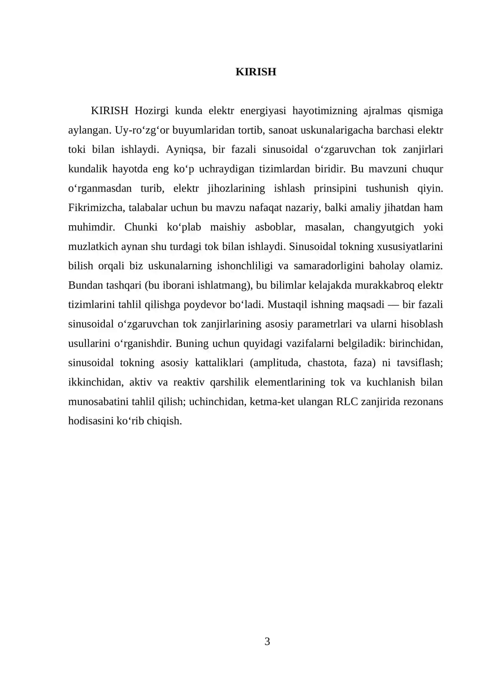 Bir fazali sinusoidal o‘zgaruvchan tok zanjirlari 3