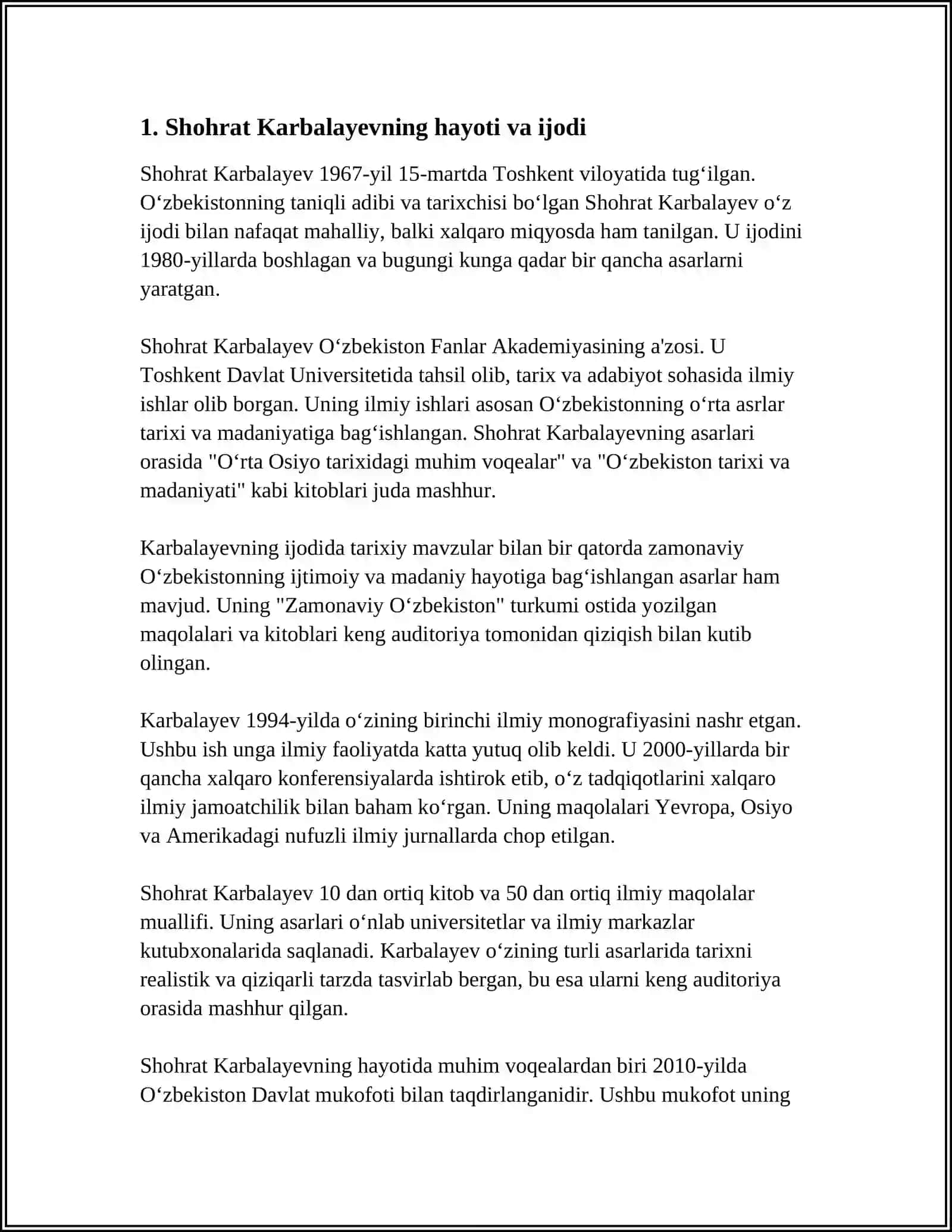 SHUHRATNING "OLTIN ZANGLAMAS" ROMANI 3