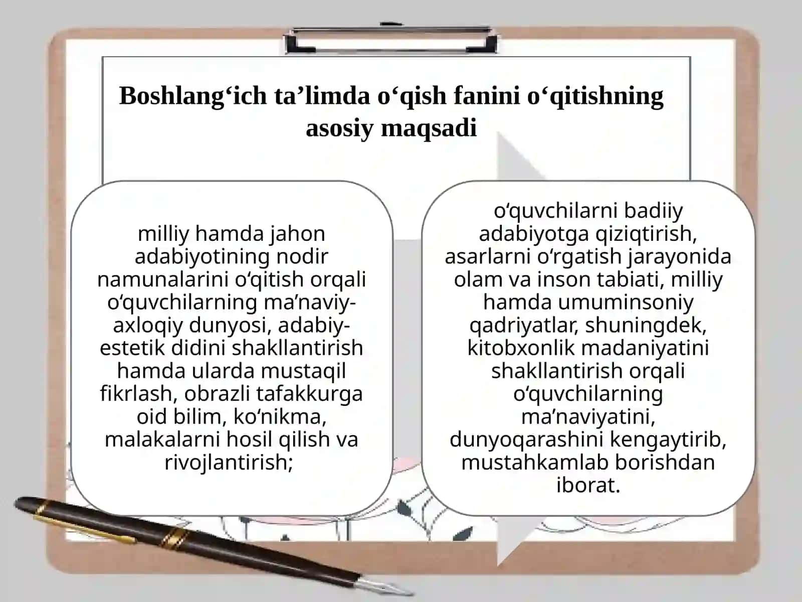 Sinfda o’qish darslarini tashkil etishga zamonaviy yondashuv 3