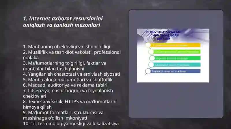 Internet axborot resurslaridan foydalanib sohaga oid axborotlar bazasini tuzish To'lqinov Muzaffar 3