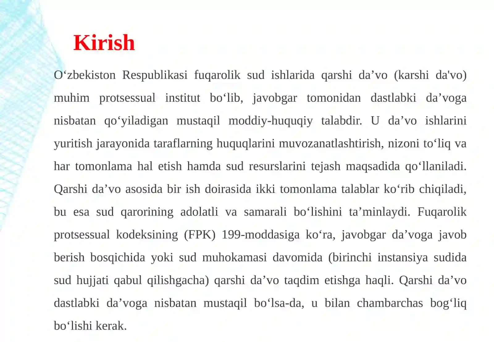 QARSHI DA’VO VA UNI QABUL QILISH SHARTLARI 3
