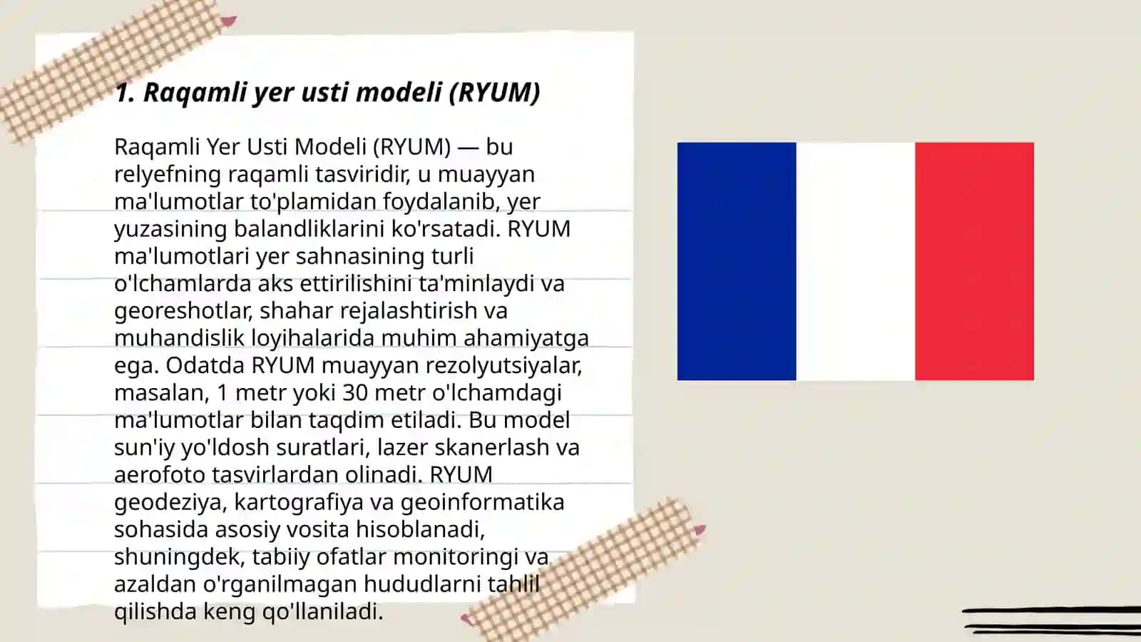 Raqamli Yer Usti Modeli (RYUM) 3