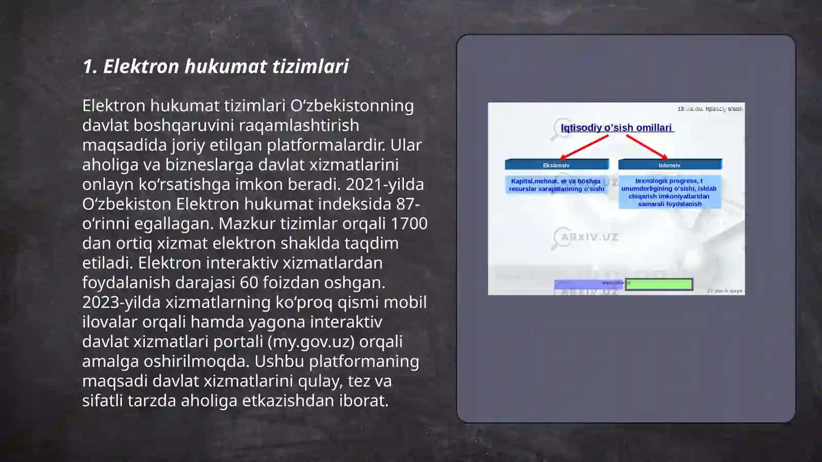 Elektron hukumat tizimlari 3