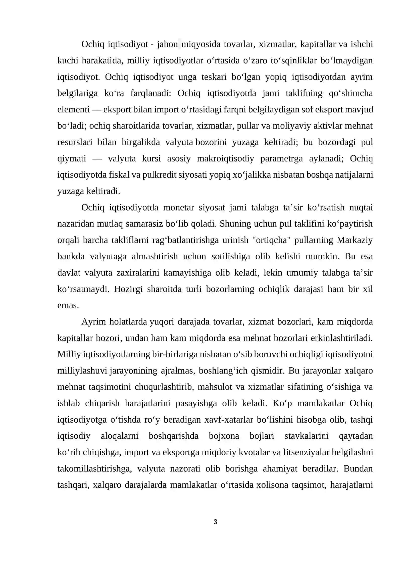 KICHIK OCHIQ IQTISODIYOT MODELI 3