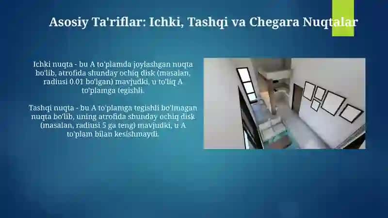 Ichki, Tashqi va Chegara Nuqtalar 3