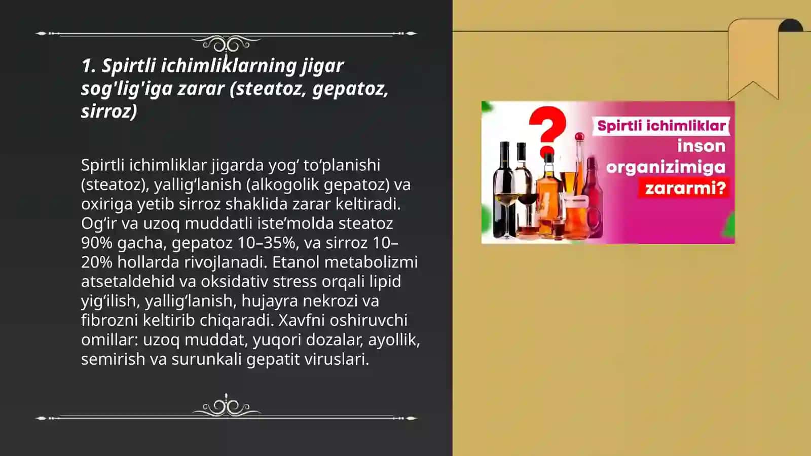 Spirtli ichimliklarning inson uchun zarari 3
