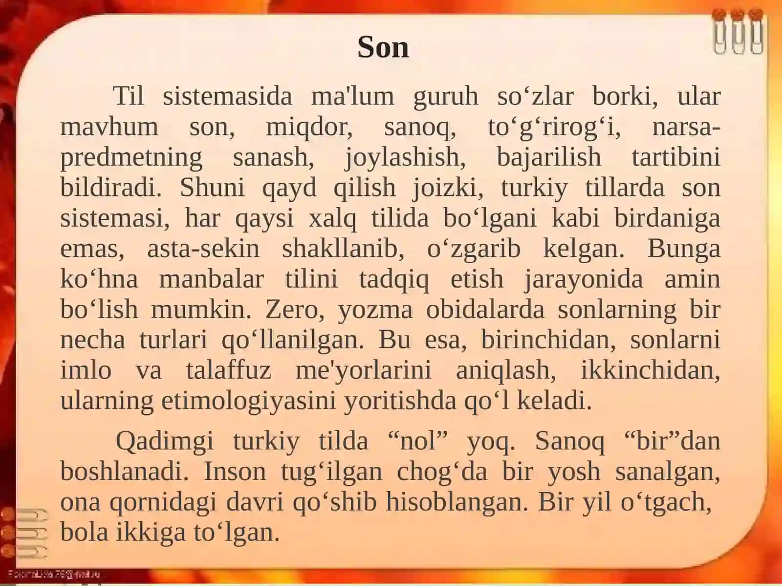 10-mavzu: Son va olmosh so’z turkumlari 3