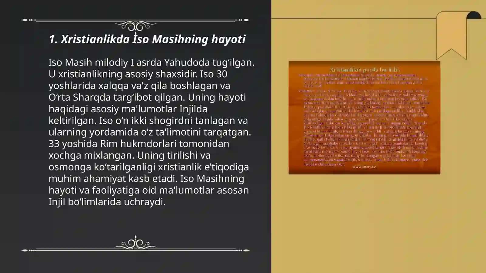 Xristianlikda Iso Masihning hayoti 3