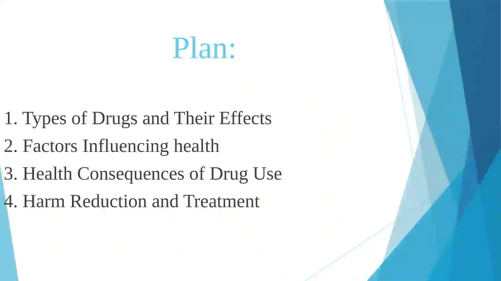 DRUGS AND YOUR HEALTH ( SHOULD / SHOULDN`T) 3