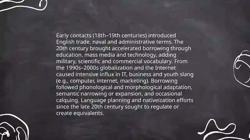 Loanwords and borrowings:Influence of english on native language 3