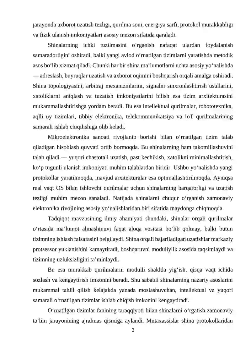O'RNATILGAN TIZIMLARDA SHINALARNI TASHKIL ETILISHI 3
