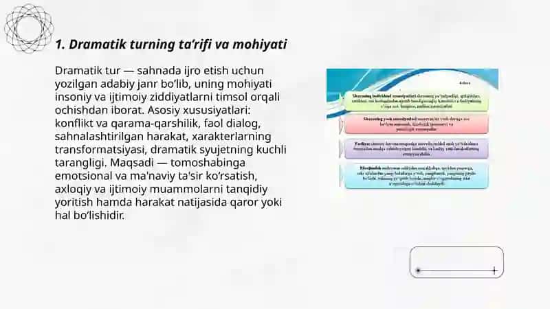 Dramatik tur va uning janr xususiyatlari 3