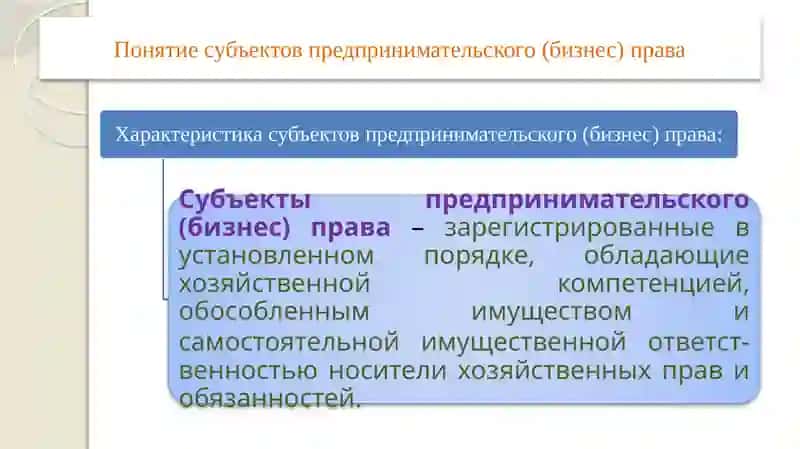 СУБЪЕКТЫ ПРЕДПРИНИМАТЕЛЬСКОГО (БИЗНЕС) ПРАВА 3