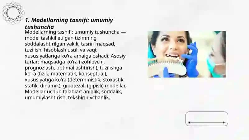 Modellar modellarning tasnifi 3