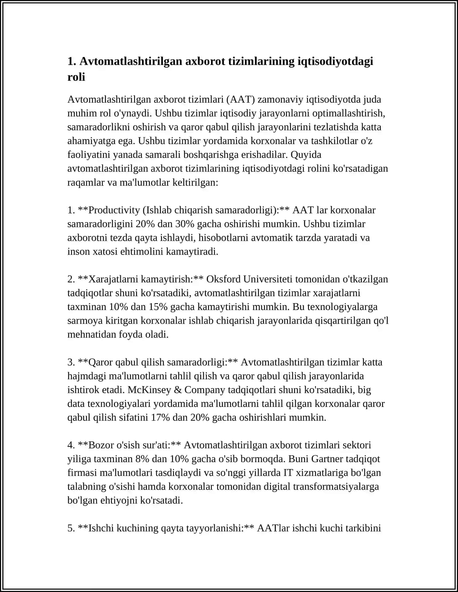 EKONOMIKADA AVTOMATLASTIRILĢAN INFORMACIYA SISTEMALARI 3