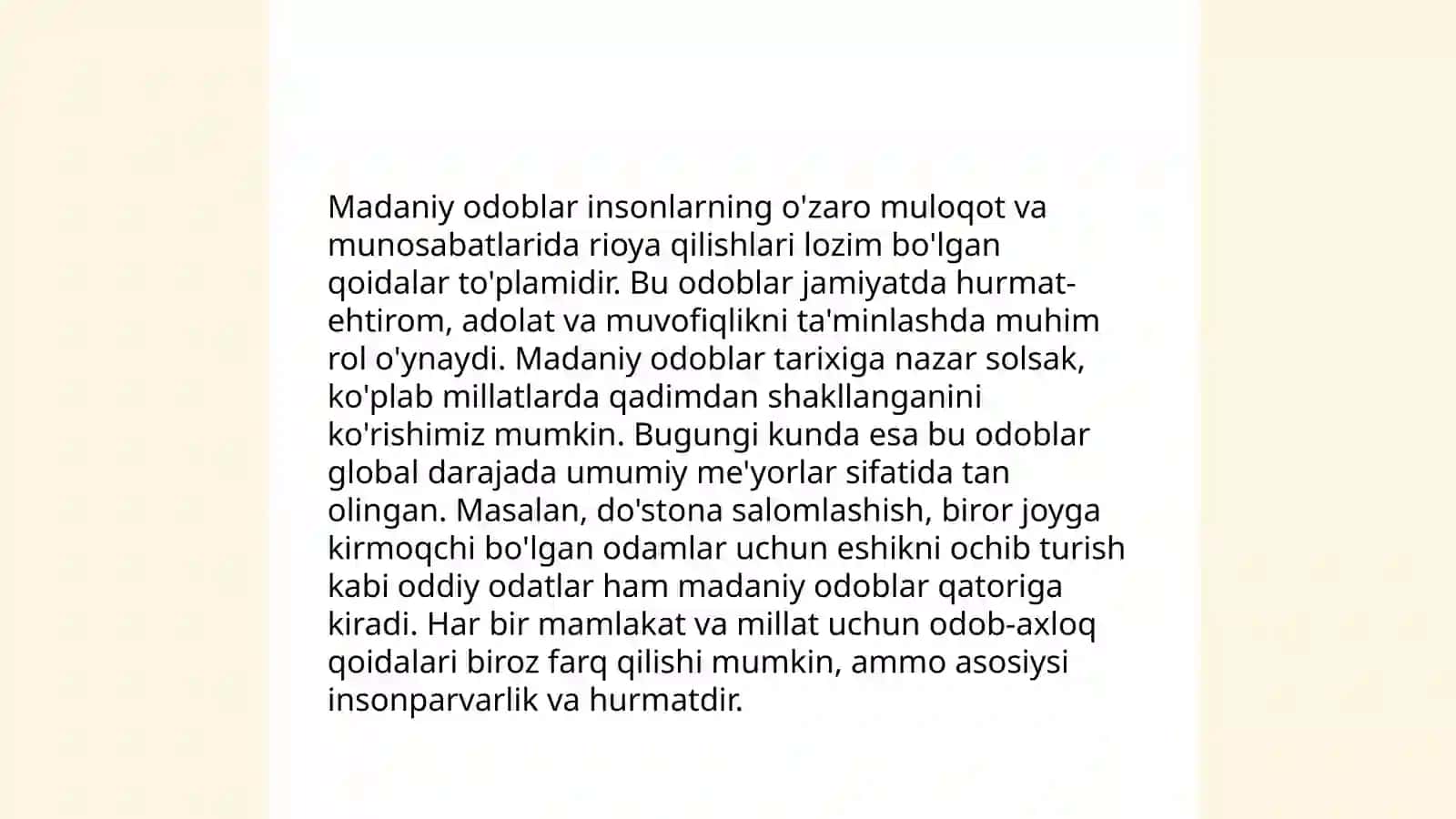 Madaniy Odoblar 3