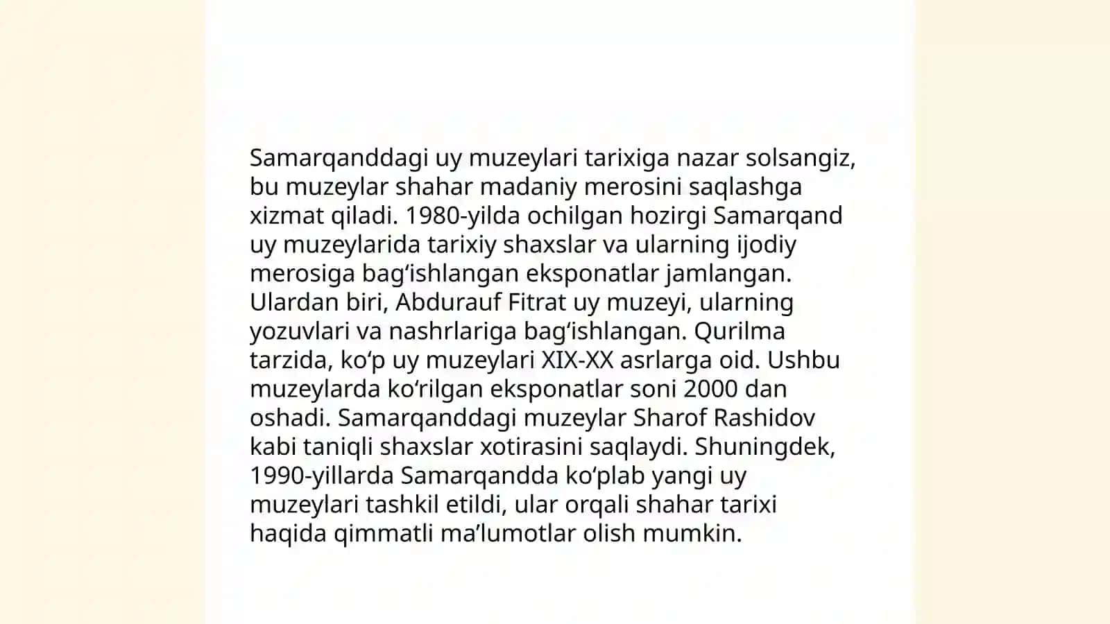 Samarqanddagi uy muzeylari 3
