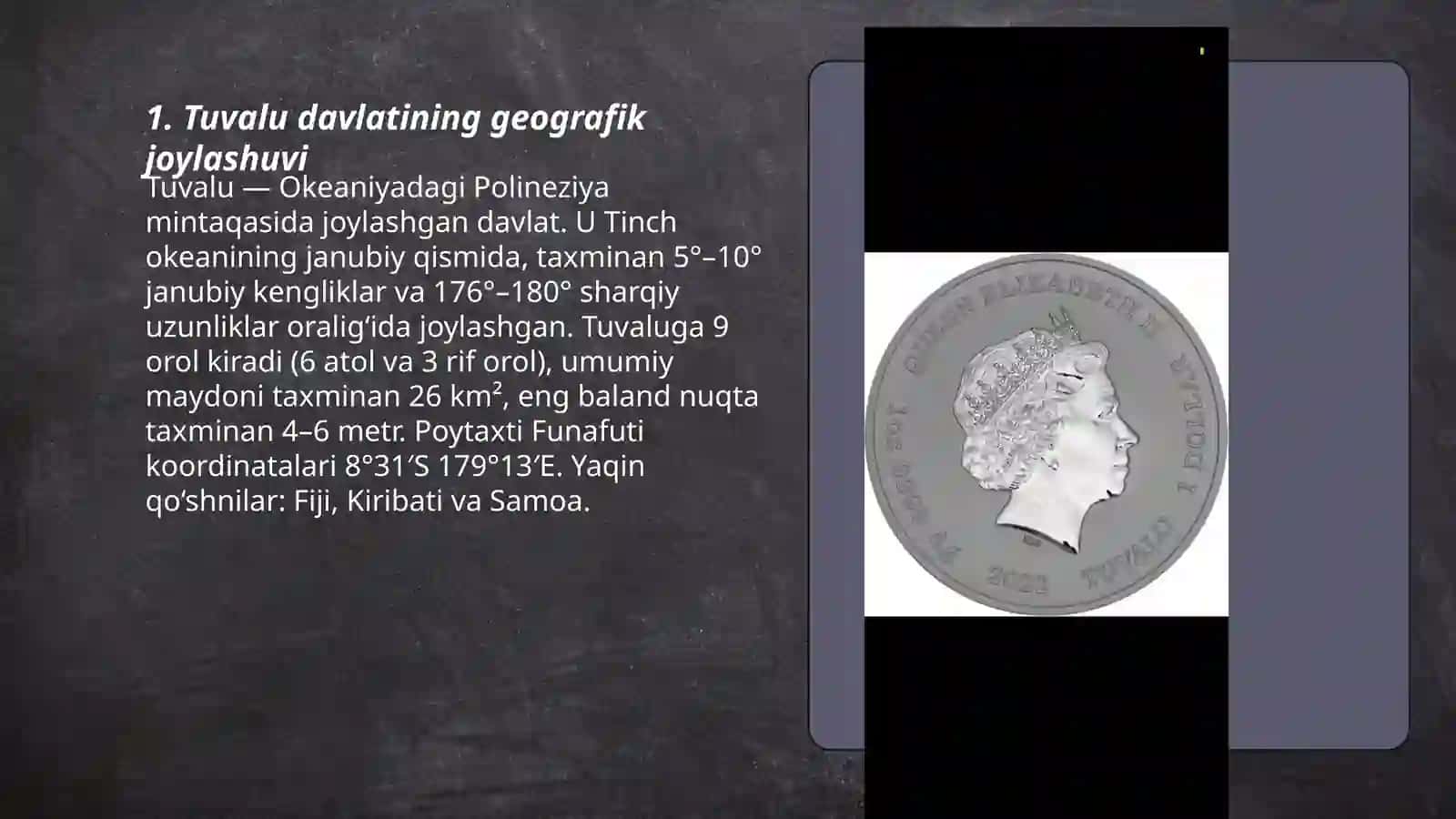 TUVALU DAVLATI HAQIDA MA’LUMOT 3