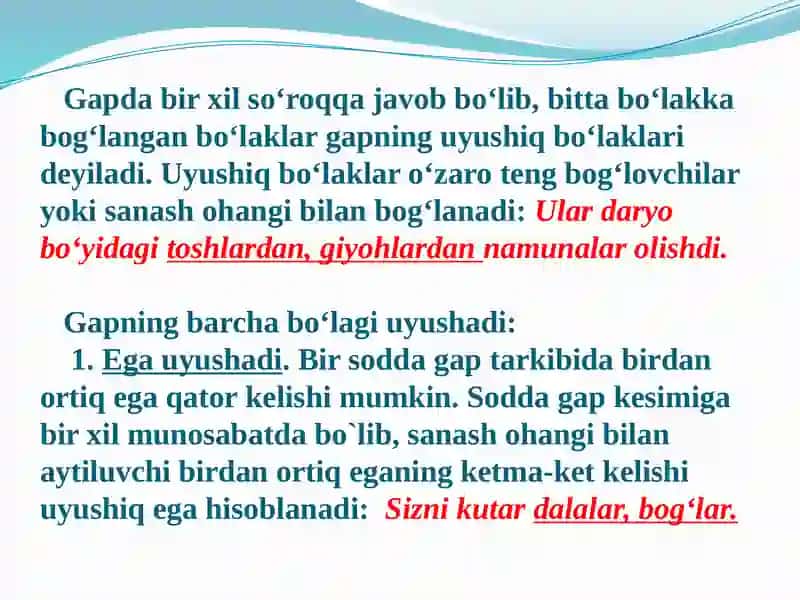 GAPNING UYUSHIQ BO‘LAKLARI 3