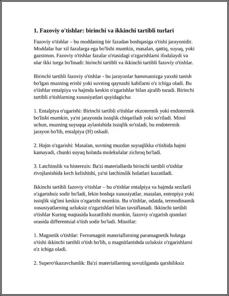FAZOVIY O'TISHLAR 3