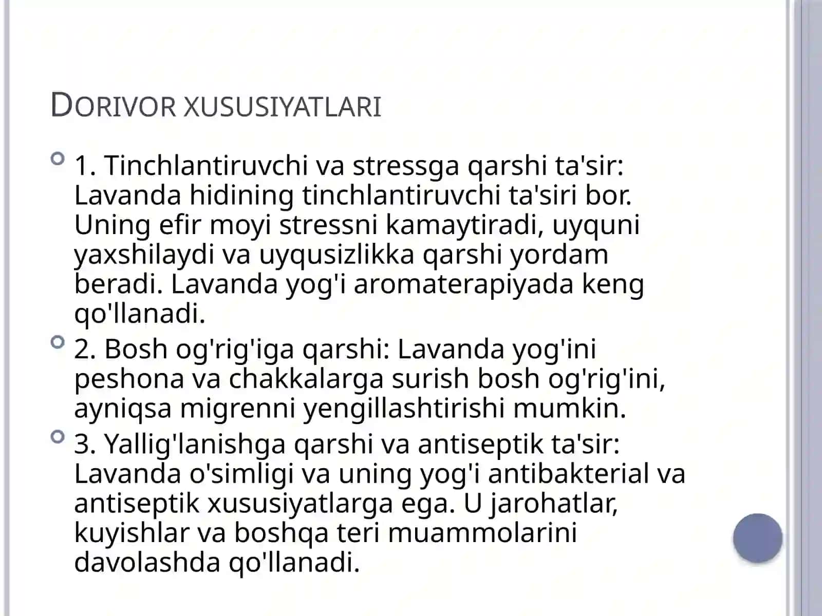 Lavanda o'simligining dorivor xususiyatlari 3