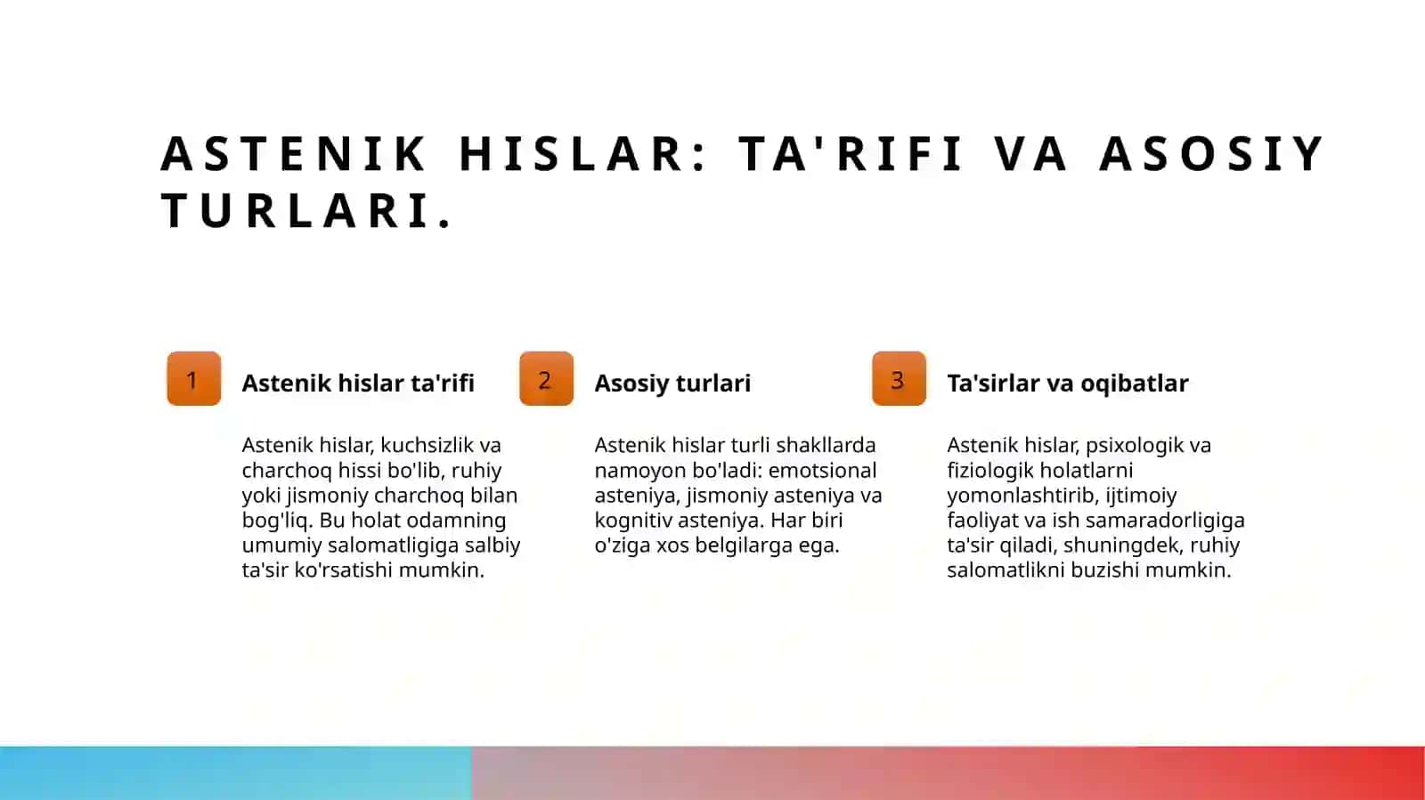 Astenik hislar 3
