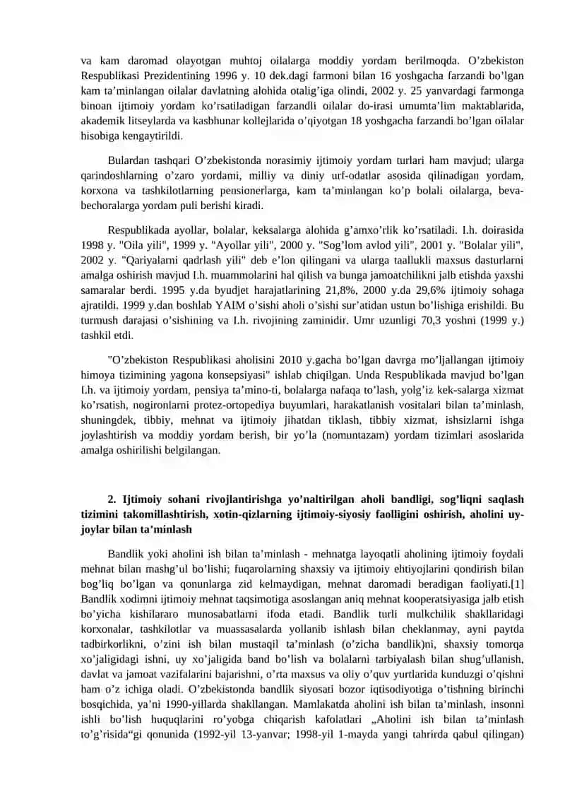 Kuchli Ijtimoiy Siyosat 3