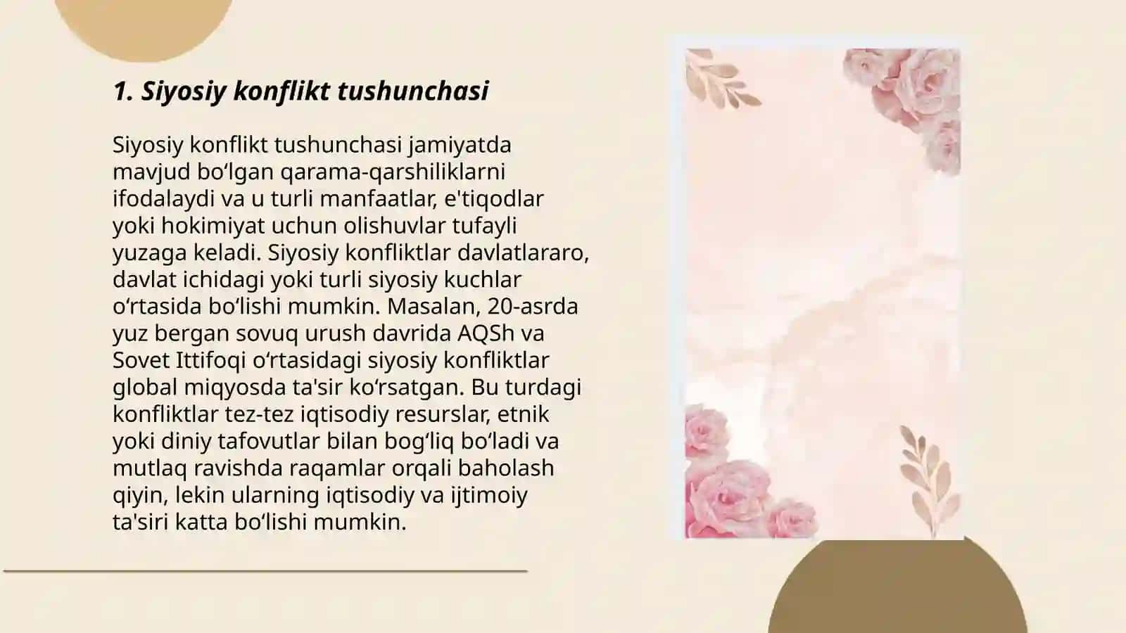 Siyosiy Kanflektning tuzulishi 3