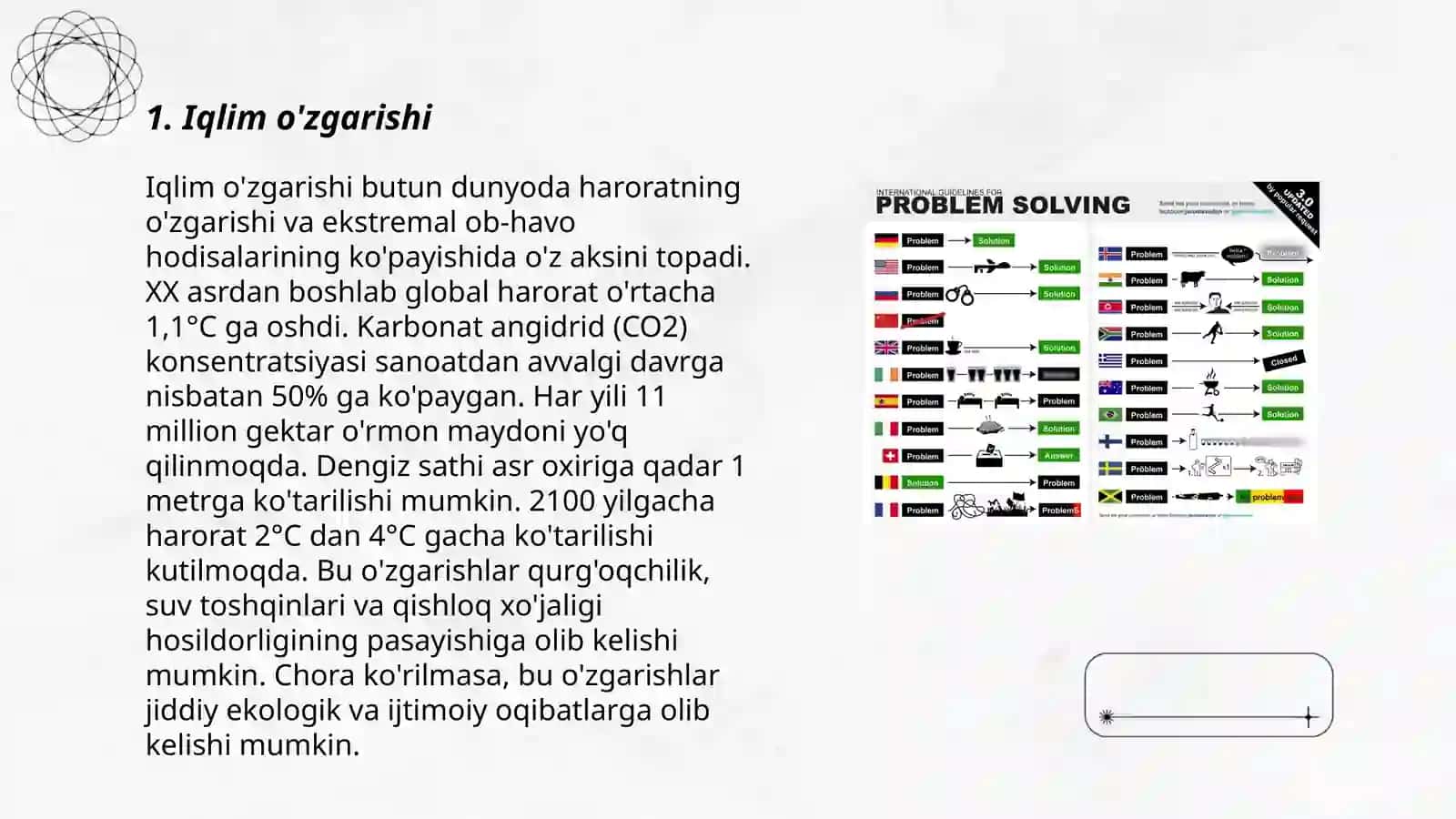 Global muammolar va ularning yechimlari 3
