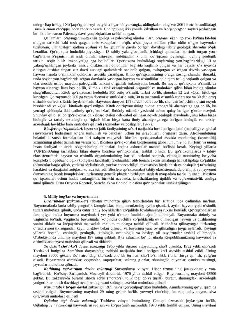 Tabiatni muhofaza qilish 3
