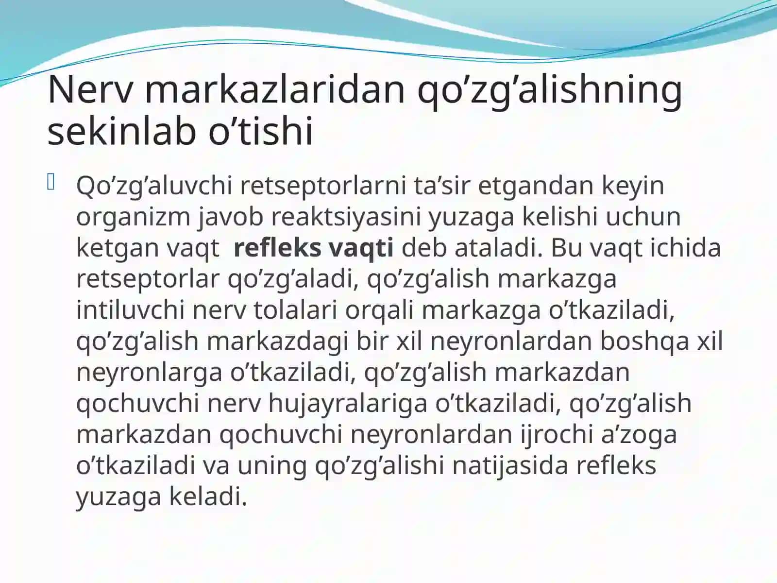 Asab markazlarining hosallari - Prezentatsiya 3