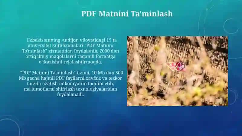 PDF Matnini Taqdim Etish 3
