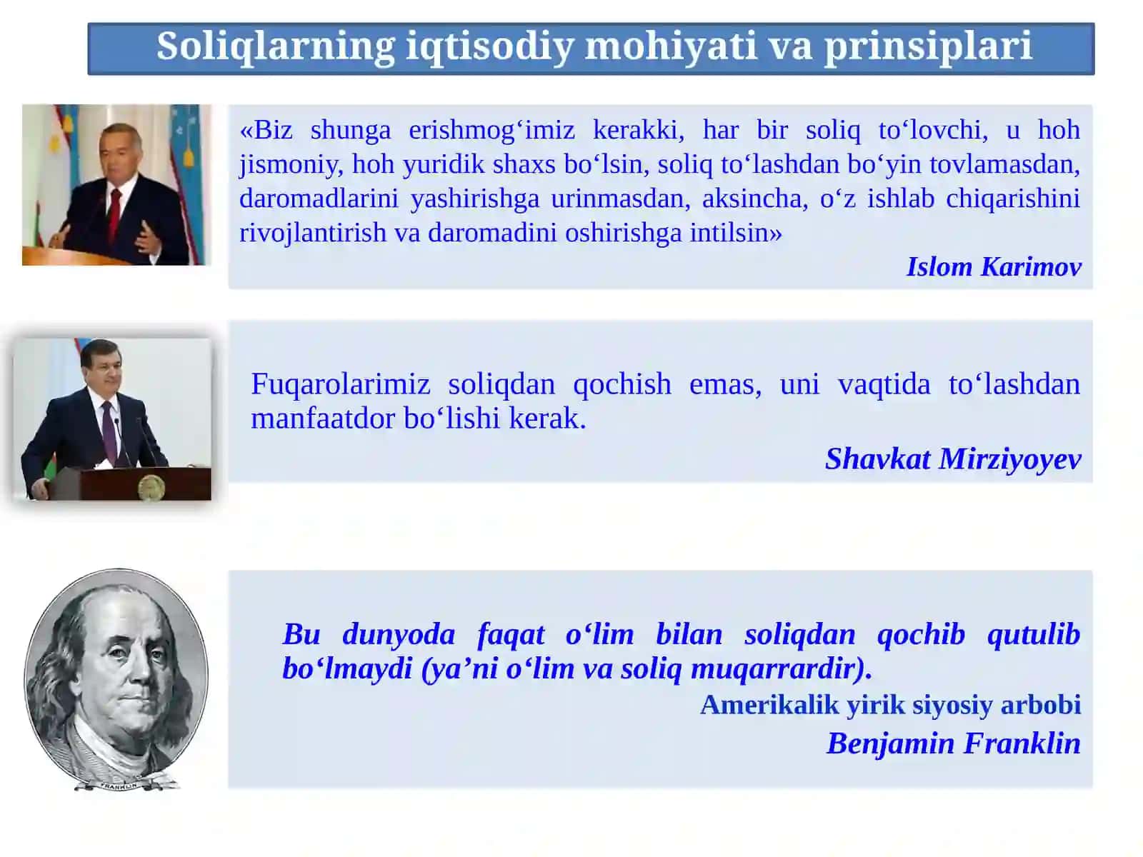 Soliqlarning iqtisodiy mohiyati 3