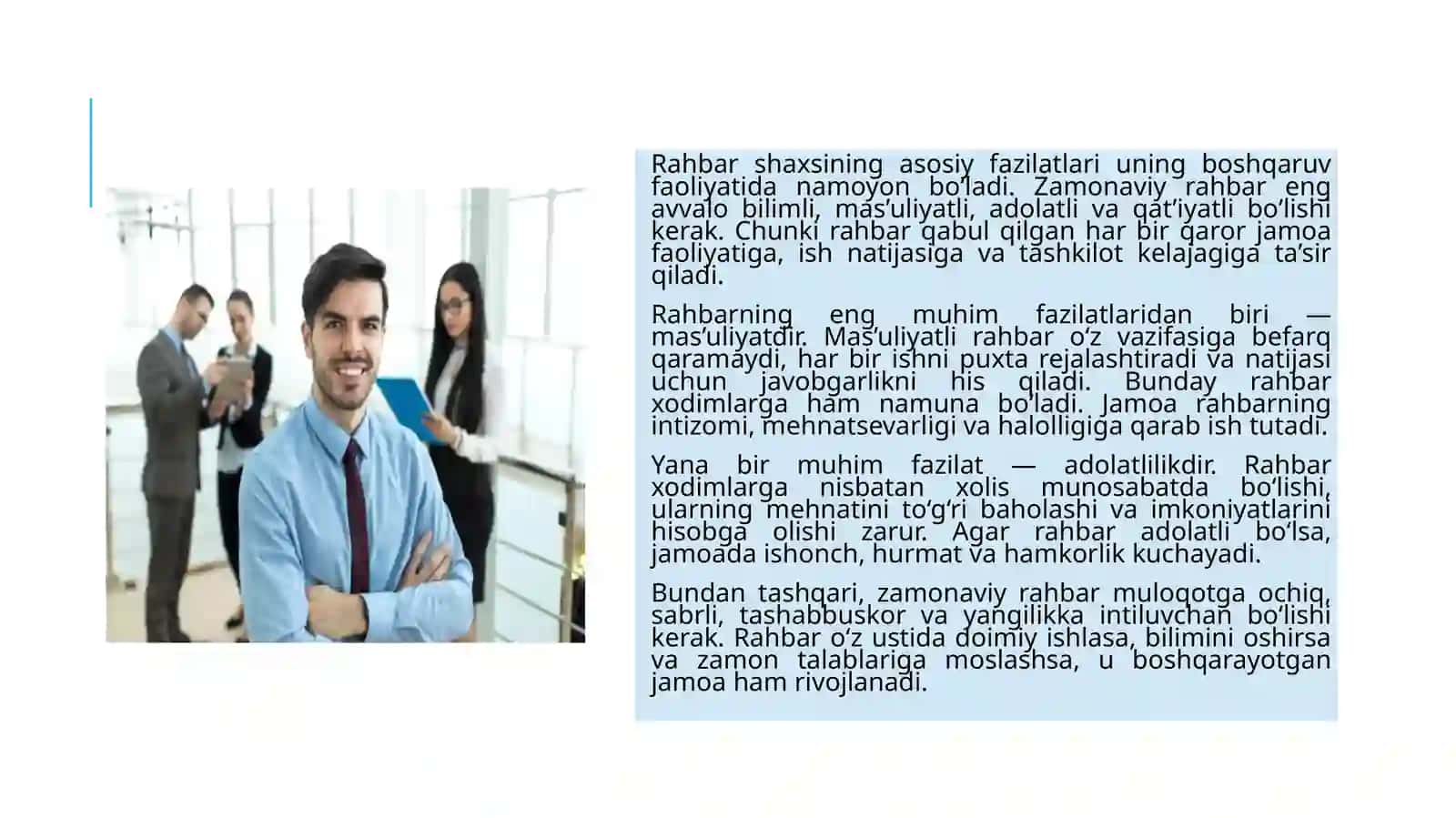 Zamonaviy rahbar (yoki mutahasis) portreti 3
