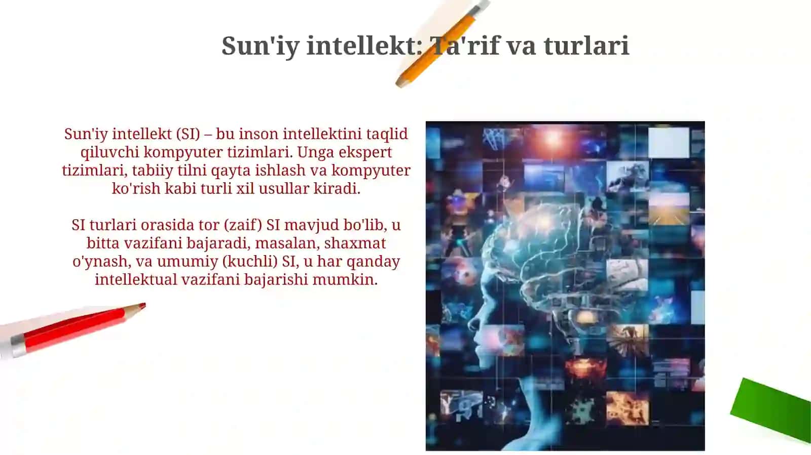 Sun'iy intellektning texnika sohasida qoʻllanilishi 3