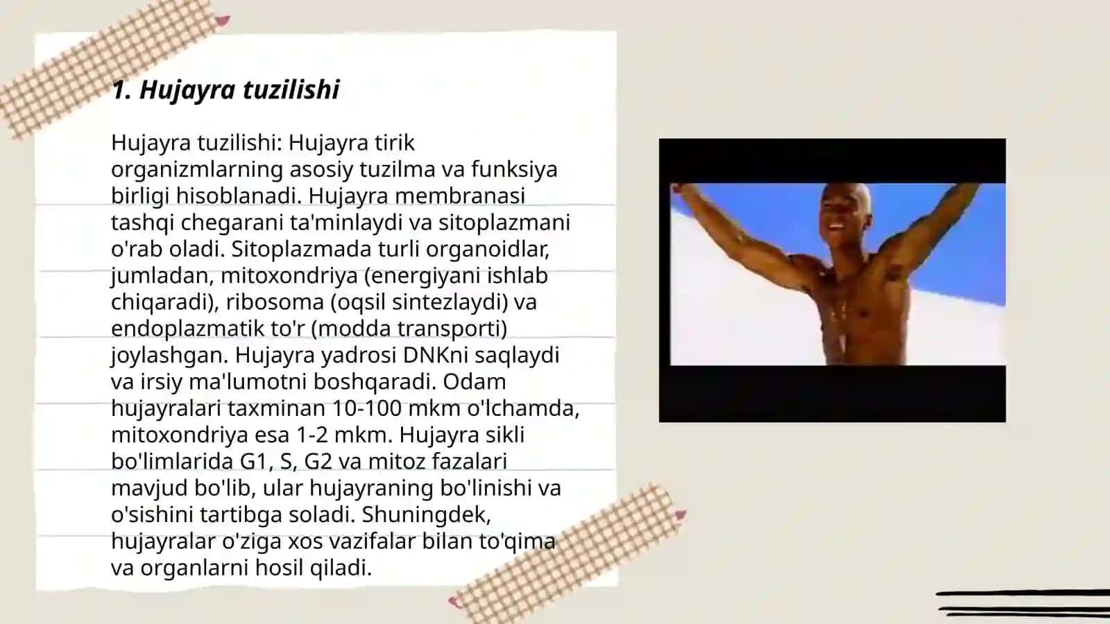 Hujayra tiriklikning asosi 3