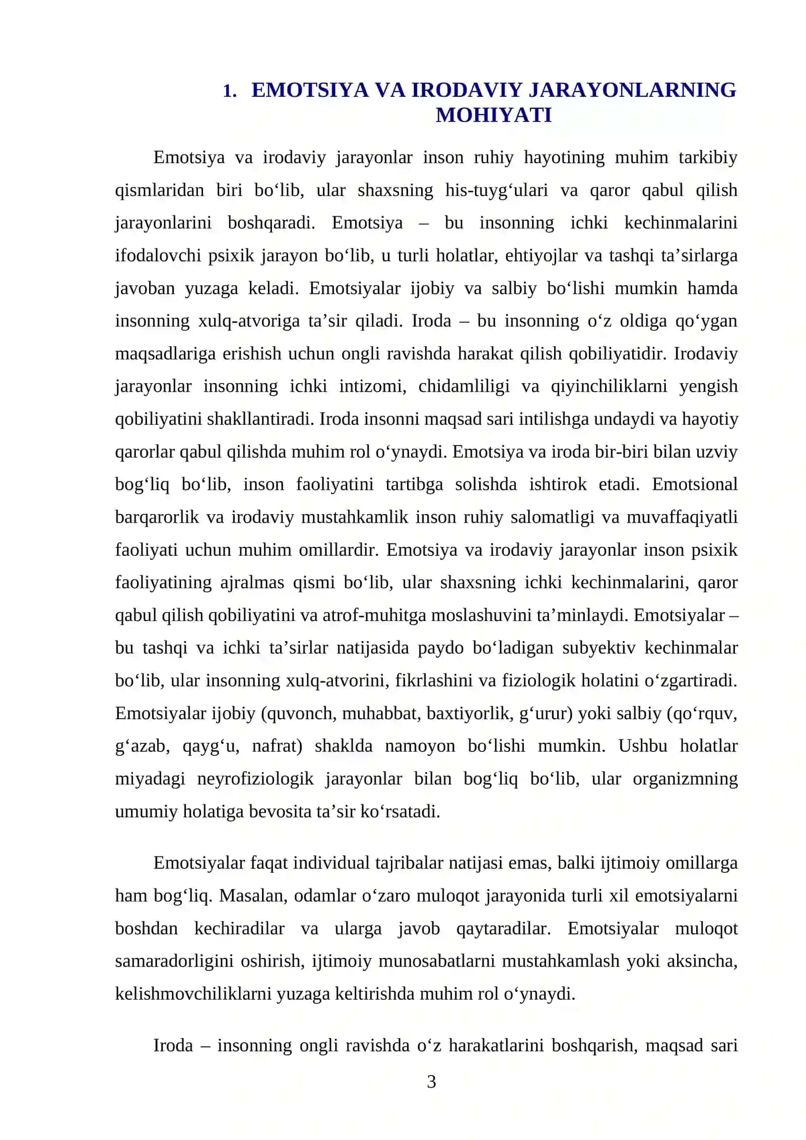 Emotsiya va irodaviy jarayonlarning buzilishi 3