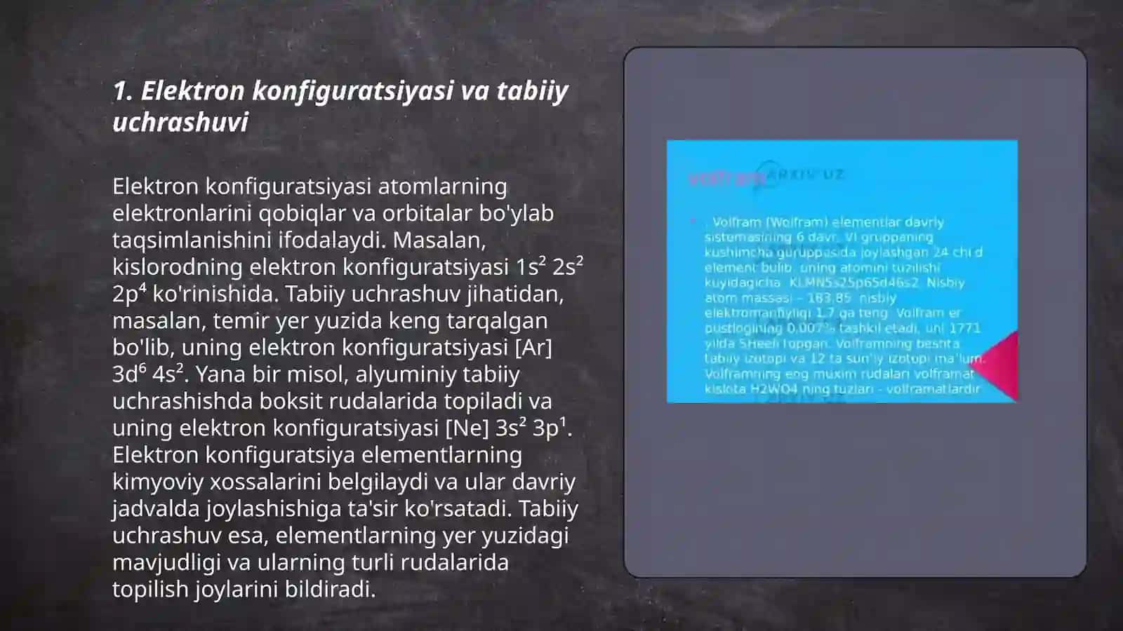 In ning elektron formulasi va kimyoviy xossalari 3