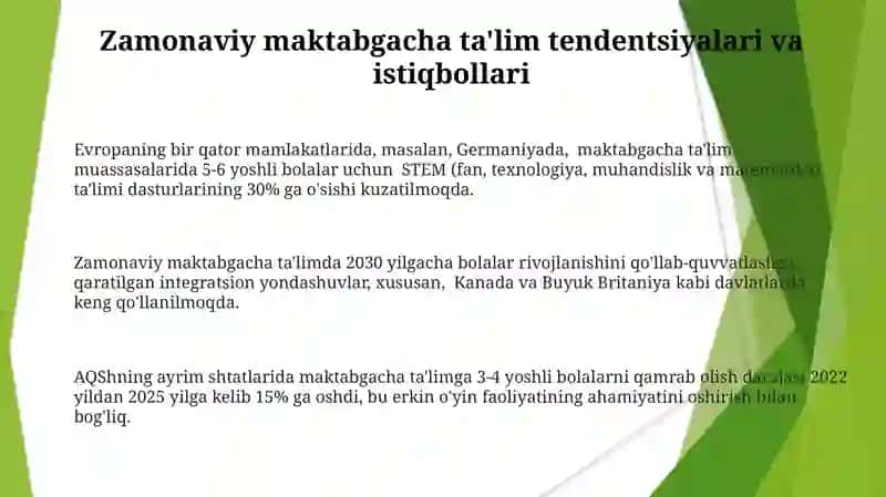 Gʼarb davlatlarida maktabgacha taʼlimning rivojlanish tarixi 3