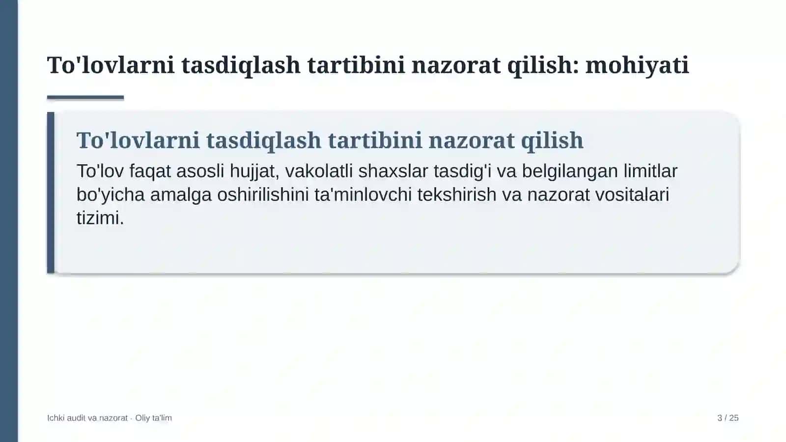 raqamli transformatsiya loyihalarida to'lovlarni tasdiqlash tartibini nazorat qilish 7857 3