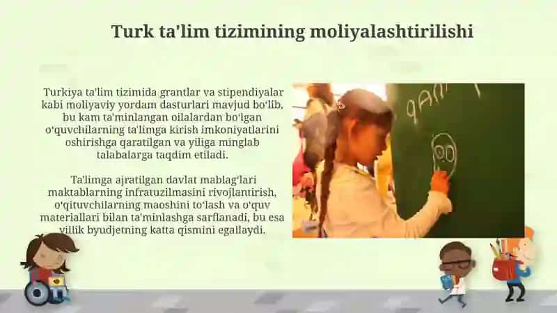 Turk ta'lim tizimining moliyalashtirilishi 3