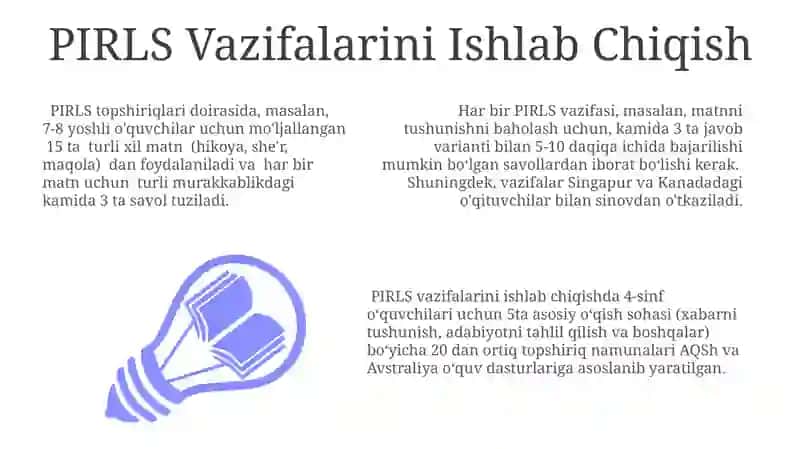 PIRLS Xalqaro Baholash Dasturi 3